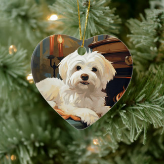 Einzigartiges maltesisches Weihnachtsgeschenk für Keramik Ornament