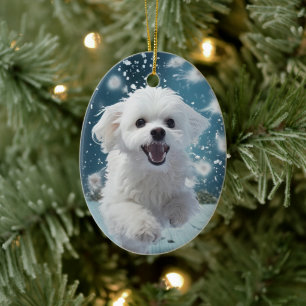 Einzigartiges maltesisches Weihnachtsgeschenk für  Keramik Ornament