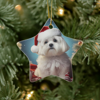 Einzigartiges maltesisches Weihnachtsgeschenk für  Keramik Ornament