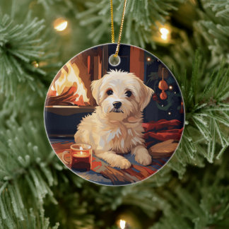 Einzigartiges maltesisches Weihnachtsgeschenk für  Keramik Ornament