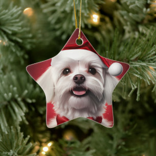 Einzigartiges maltesisches Weihnachtsgeschenk für Keramik Ornament