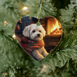 Einzigartiges maltesisches Weihnachtsgeschenk für  Keramik Ornament