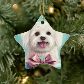 Einzigartiges maltesisches Weihnachtsgeschenk für  Keramik Ornament