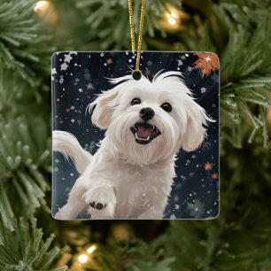 Einzigartiges maltesisches Weihnachtsgeschenk für Keramikornament