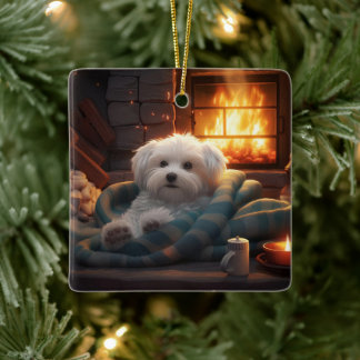 Einzigartiges maltesisches Weihnachtsgeschenk für Keramikornament