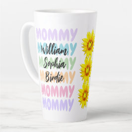 Einzigartiges Mama-Geschenk | Die Namen moderner K Milchtasse