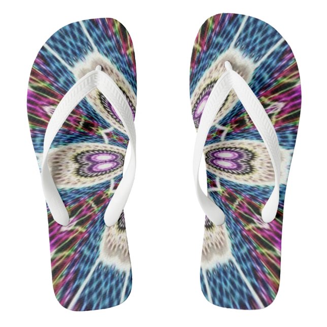 einzigartiges Mandala Design Flip Flops (Fußbett)