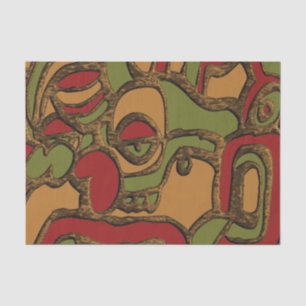 Einzigartiges Maya-Hieroglyphs-Design Seidenpapier
