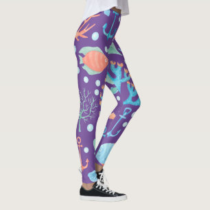 einzigartiges Meerjungfraufisch-Seewassermädchen Leggings
