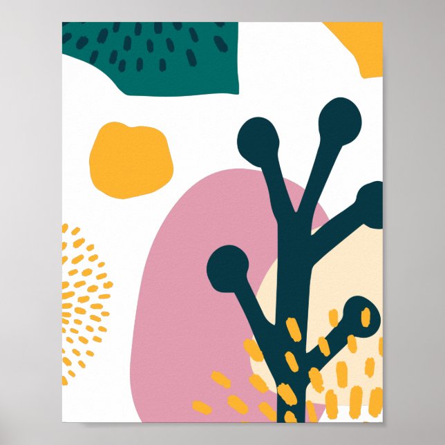 Einzigartiges Minimalistisches Design Poster (Vorne)