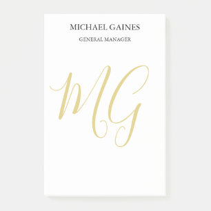 Einzigartiges Minimalistisches Schlichtes Farbmono Post-it Klebezettel