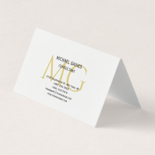 Einzigartiges Minimalistisches Schlichtes Farbmono Visitenkarten