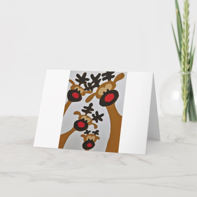 Einzigartiges modernes Design Feiertagskarte (Vorderseite)