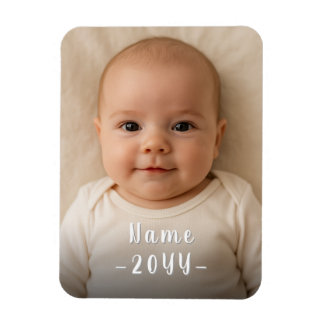 Einzigartiges, modernes Foto für Kleinkinder mit b Magnet