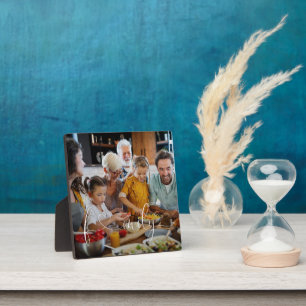 Einzigartiges modernes Foto Herzschrift Typografie Fotoplatte