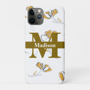 Einzigartiges modernes Monogramm Anfangsbuchstabe Case-Mate iPhone Hülle
