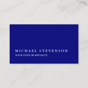 Einzigartiges modernes Navy Blue Visitenkarte