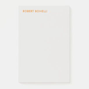 Einzigartiges, modernes Platingrau Minimalistisch Post-it Klebezettel