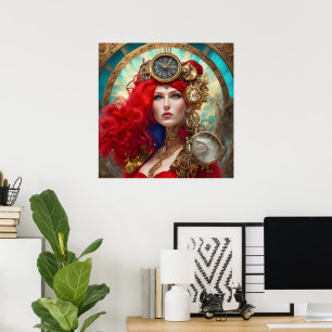 Einzigartiges modernes Steampunk-Poster Poster