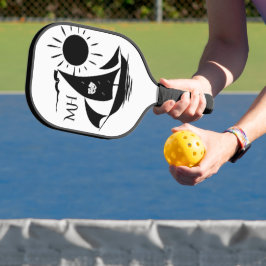 Einzigartiges Monogramm für das Whimsical Theater  Pickleball Schläger