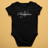 Einzigartiges Monogramm für Personalisierte Schwar