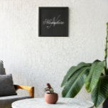 Einzigartiges Monogramm für Personalisierte Schwar Fotodruck<br><div class="desc">Personalisiertes Einzigartiges Monogramm-Design für jeden.</div>