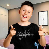 Einzigartiges Monogramm für Personalisierte Schwar