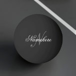 Einzigartiges Monogramm für Personalisierte Schwar Tischtennisball<br><div class="desc">Personalisiertes Einzigartiges Monogramm-Design für jeden.</div>