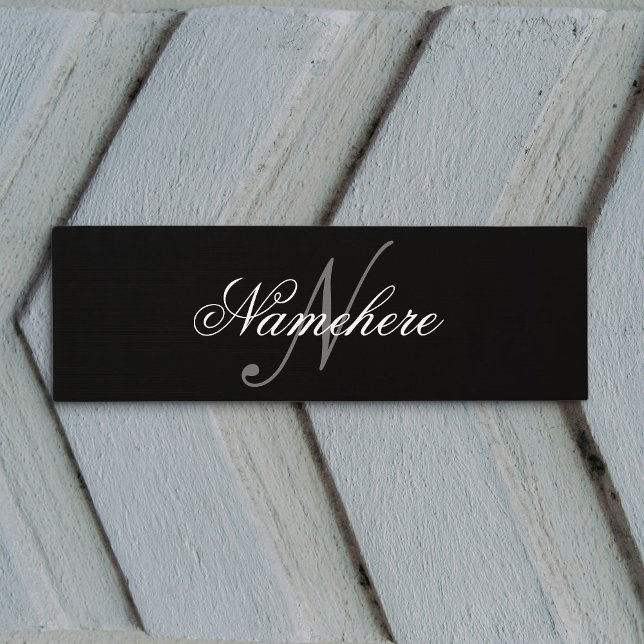 Einzigartiges Monogramm für Personalisierte Schwar Yogamatte (Von Creator hochgeladen)