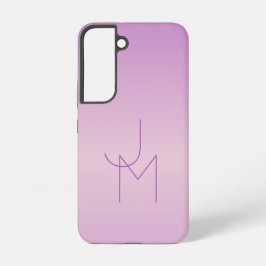 Einzigartiges Monogramm | Soft Lavendel Pink Samsung Galaxy Hülle