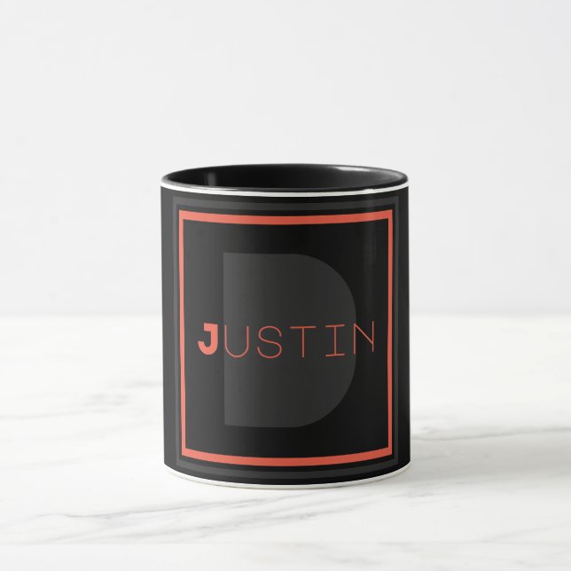 Einzigartiges Monogramm Tasse (Zentrum)