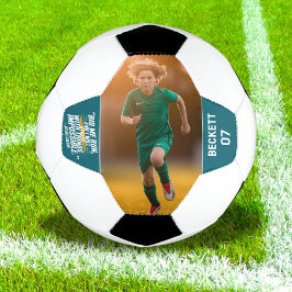 Einzigartiges Motivierend Zitat Modernes Aquamarin Fußball