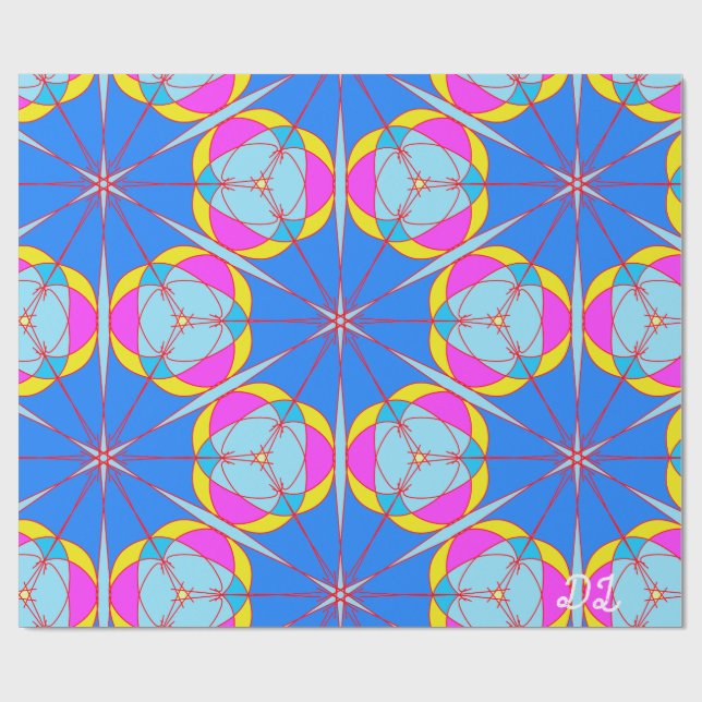 Einzigartiges Muster-Abstraktes Wrapping-Papier Geschenkpapier (Flach)