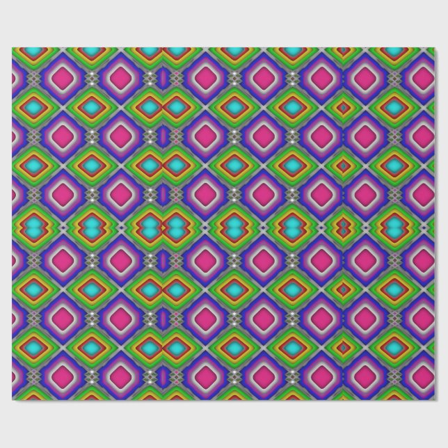 Einzigartiges Muster-Abstraktes Wrapping-Papier Geschenkpapier (Flach)