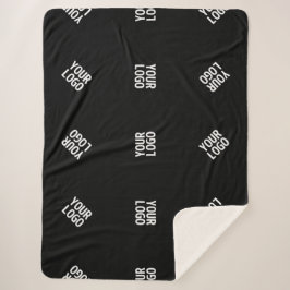 Einzigartiges Muster für moderne Logos | Schwarz Sherpadecke