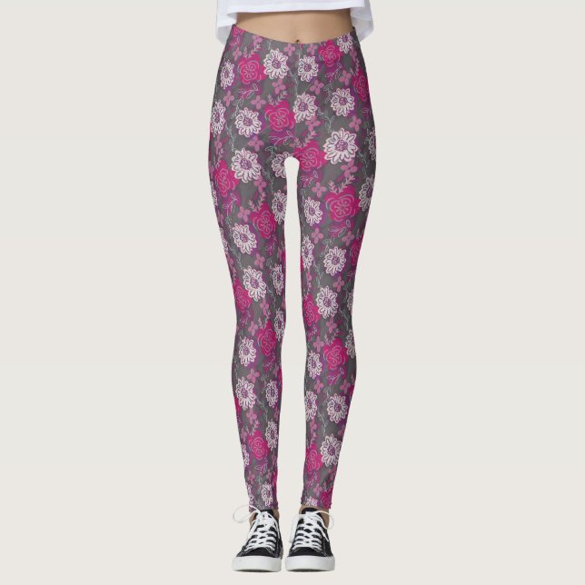 Einzigartiges Muster im Frühling Leggings (Vorderseite)