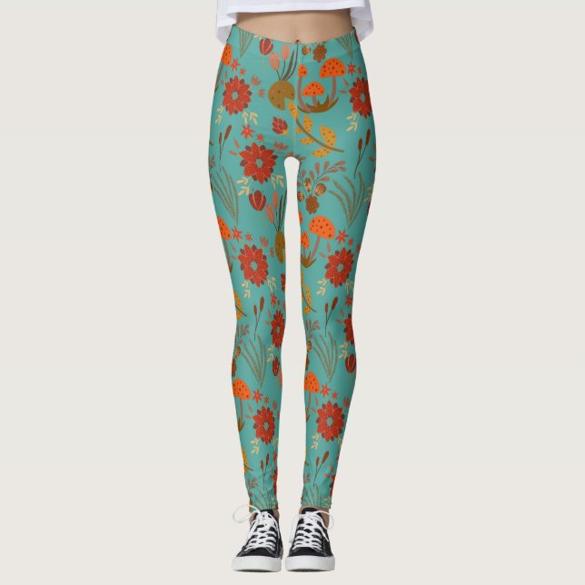 Einzigartiges Muster Leggings (Vorderseite)