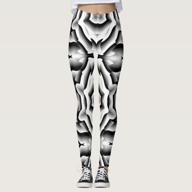 Einzigartiges Muster "Ratti_Creative_Arts"-Legging Leggings (Vorderseite)