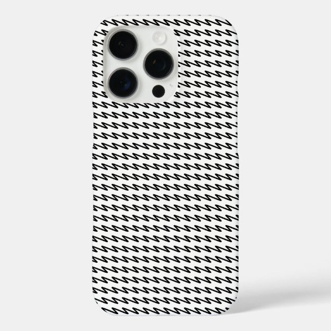 Einzigartiges Musterdesign in Schwarz und Weiß Case-Mate iPhone Hülle (Rückseite)