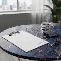 Einzigartiges Namensdesign-Clipbrett für Büro oder