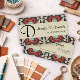 Einzigartiges Native Amerikanische Ureinwohner Tri Visitenkarte