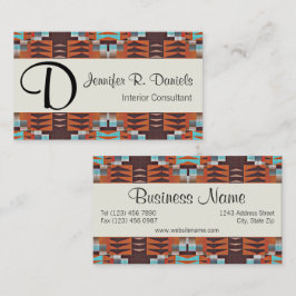 Einzigartiges Native Amerikanische Ureinwohner Tri Visitenkarte