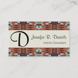 Einzigartiges Native Amerikanische Ureinwohner Tri Visitenkarte