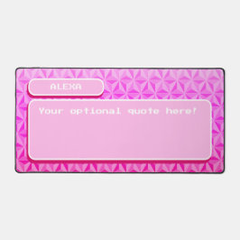 Einzigartiges Niedlich-rosa Retro-Gaming Schreibtischunterlage