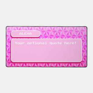 Einzigartiges Niedlich-rosa Retro-Gaming Schreibtischunterlage