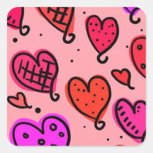 Einzigartiges Niedliches Herzmuster