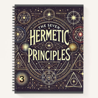 Einzigartiges Notebook mit Hermetic Principles Pri Notizbuch