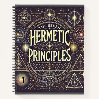 Einzigartiges Notebook mit Hermetic Principles Pri Notizbuch