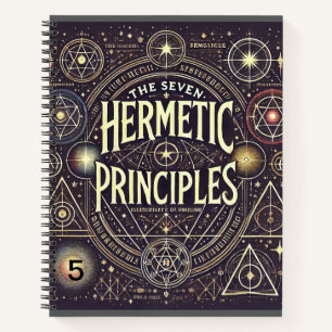 "Einzigartiges Notebook mit hermetischen Principle Notizbuch