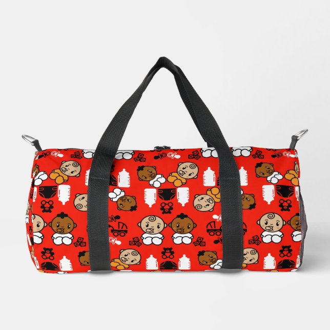 Einzigartiges Orange New Baby Geschenk Duffle Bag (Vorderseite)